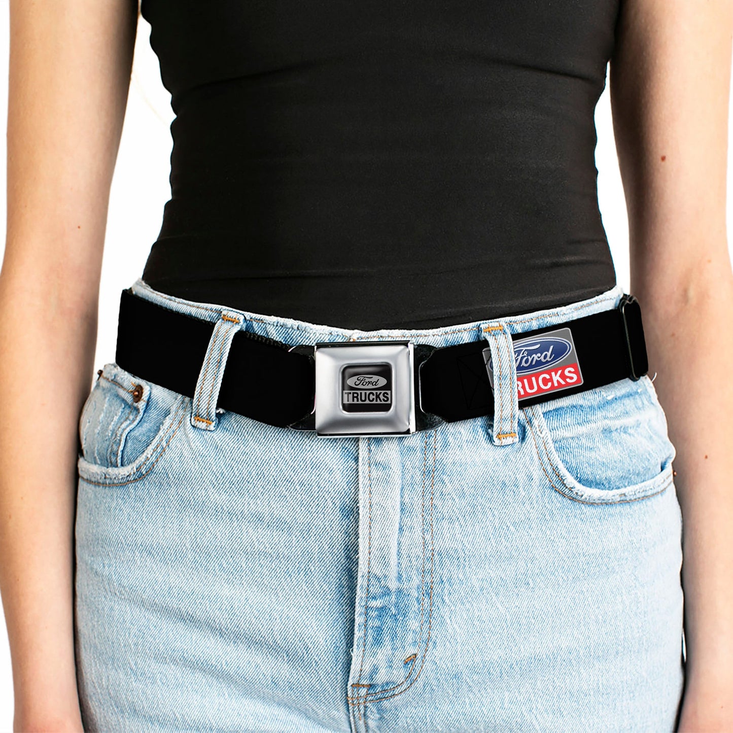 Ford Trucks Seatbelt Belt - Ford Trucks Logo REPEAT Webbing
