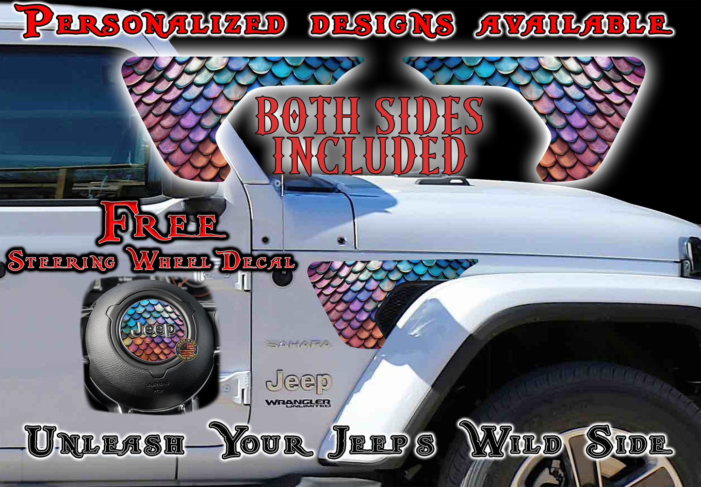 Scales fender vent for the JL or JT 2018 or newer