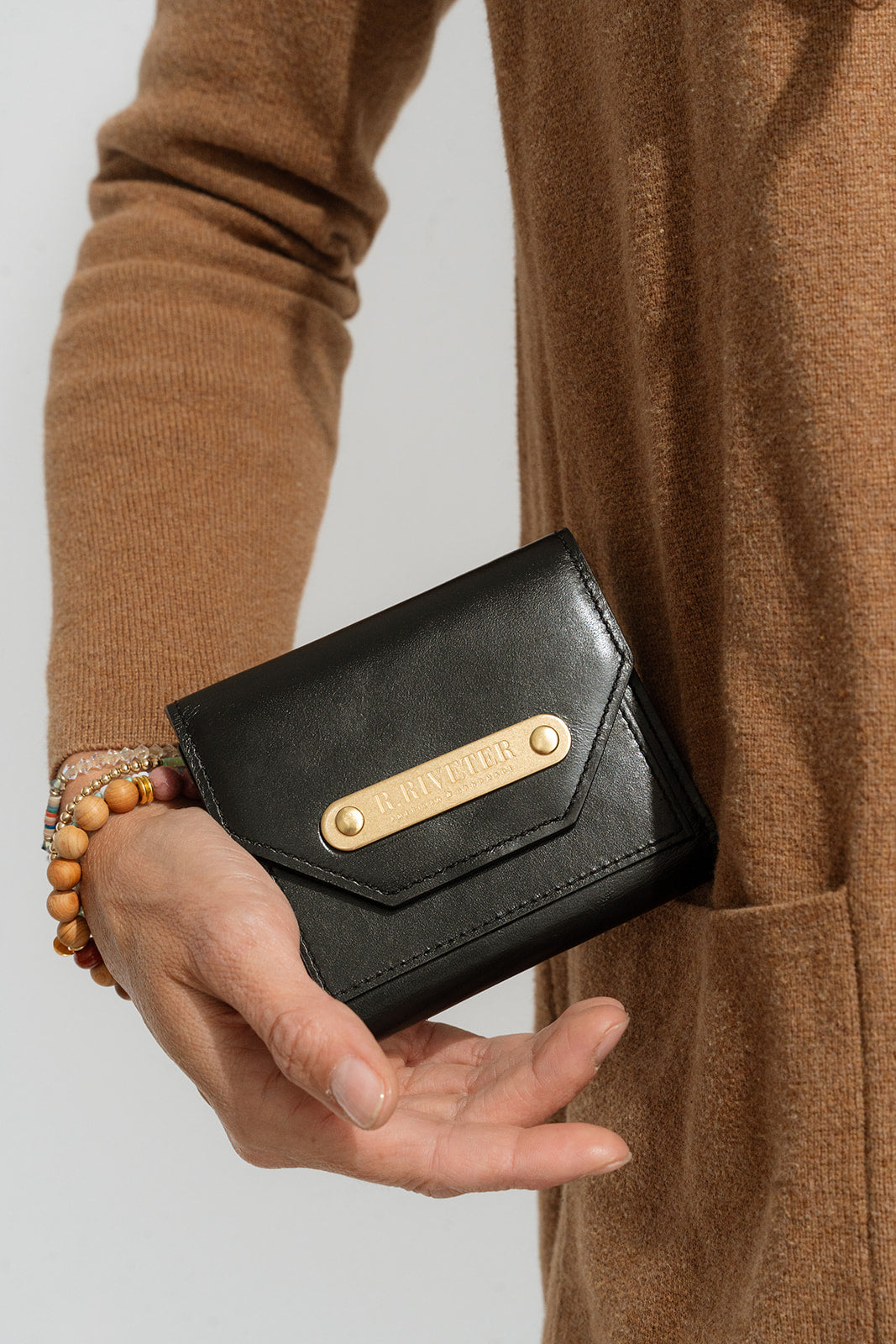 1964 Mini Wallet | Premium Black Leather