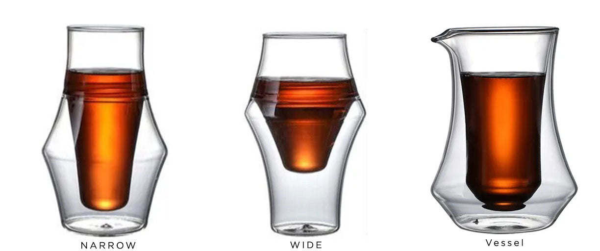 Double Wall Floating Coffee Glasses Individual or Set Options