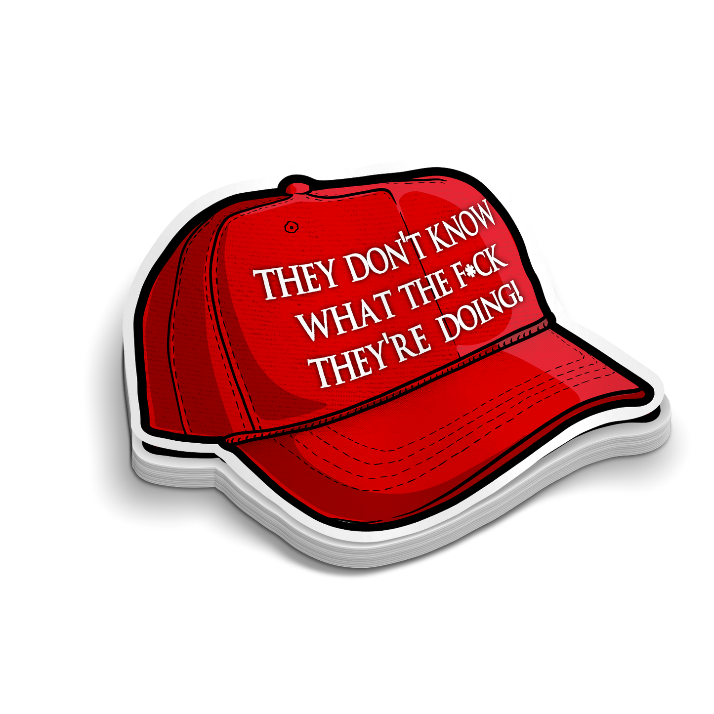 Classic DJT Quote | Funny Tumbler Stickers
