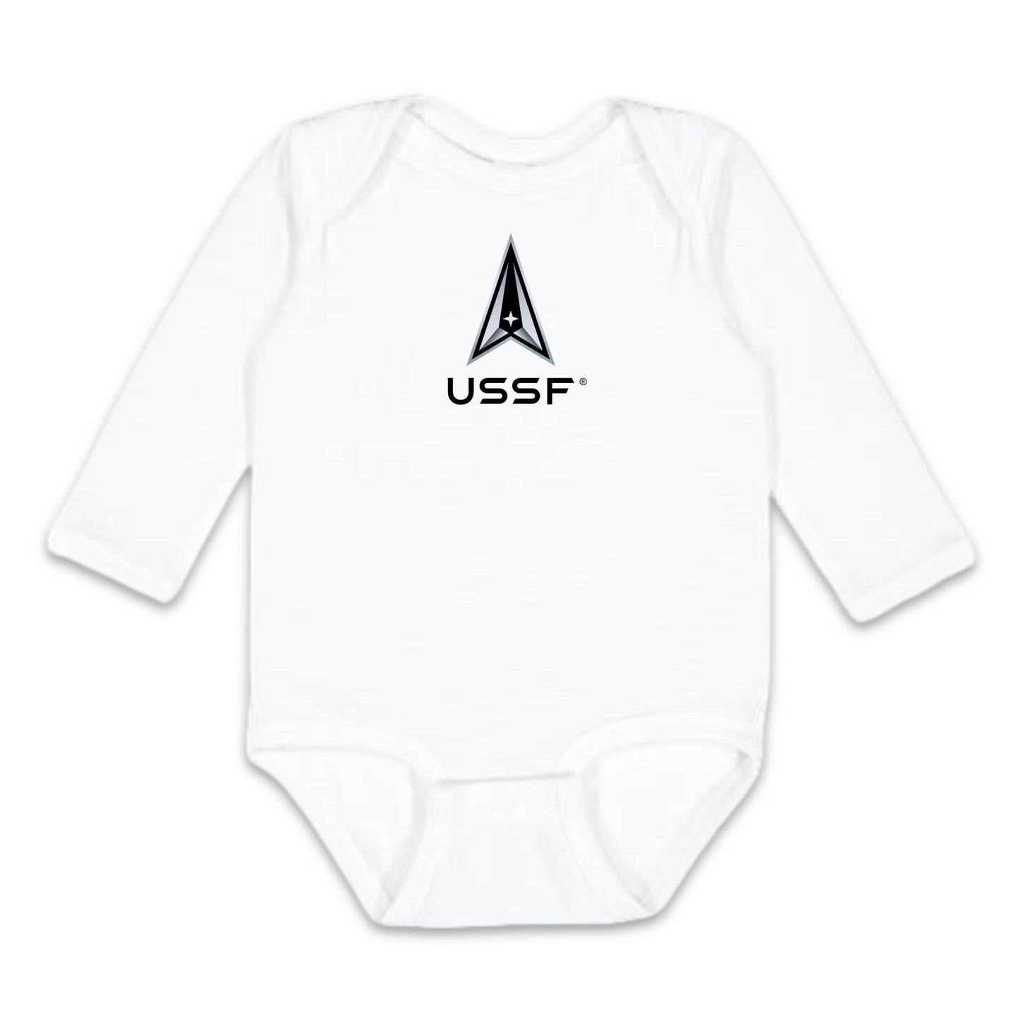 Space Force Delta Infant Long Sleeve Bodysuit