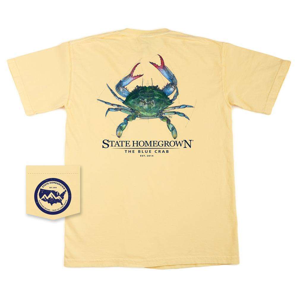 The Blue Crab - Comfort Color Pocket Tee