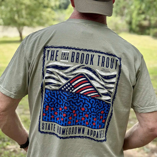 The American Brook Trout - Comfort Color Pocket