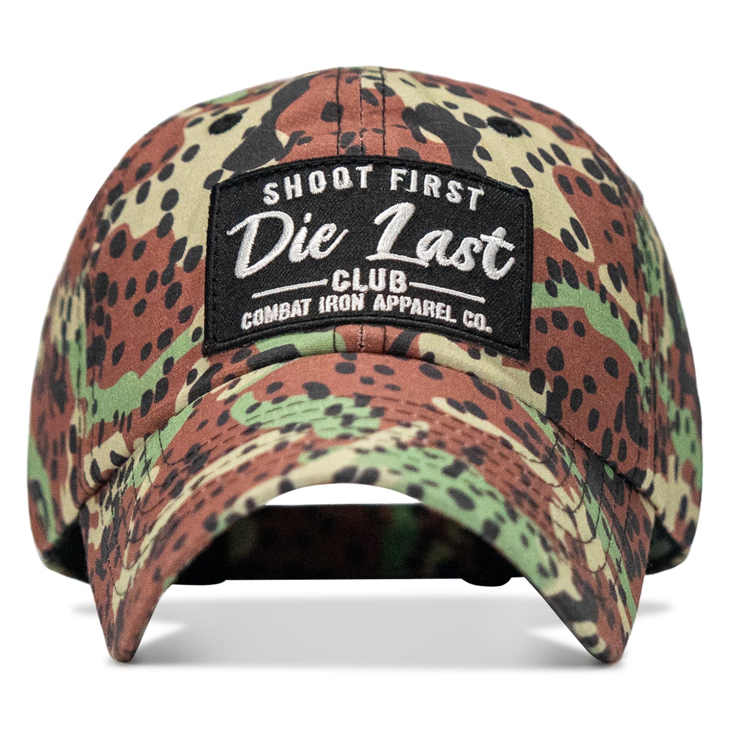 Shoot First. Die Last. Club Patch Tactical Ripstop Mesh Snapback Hat