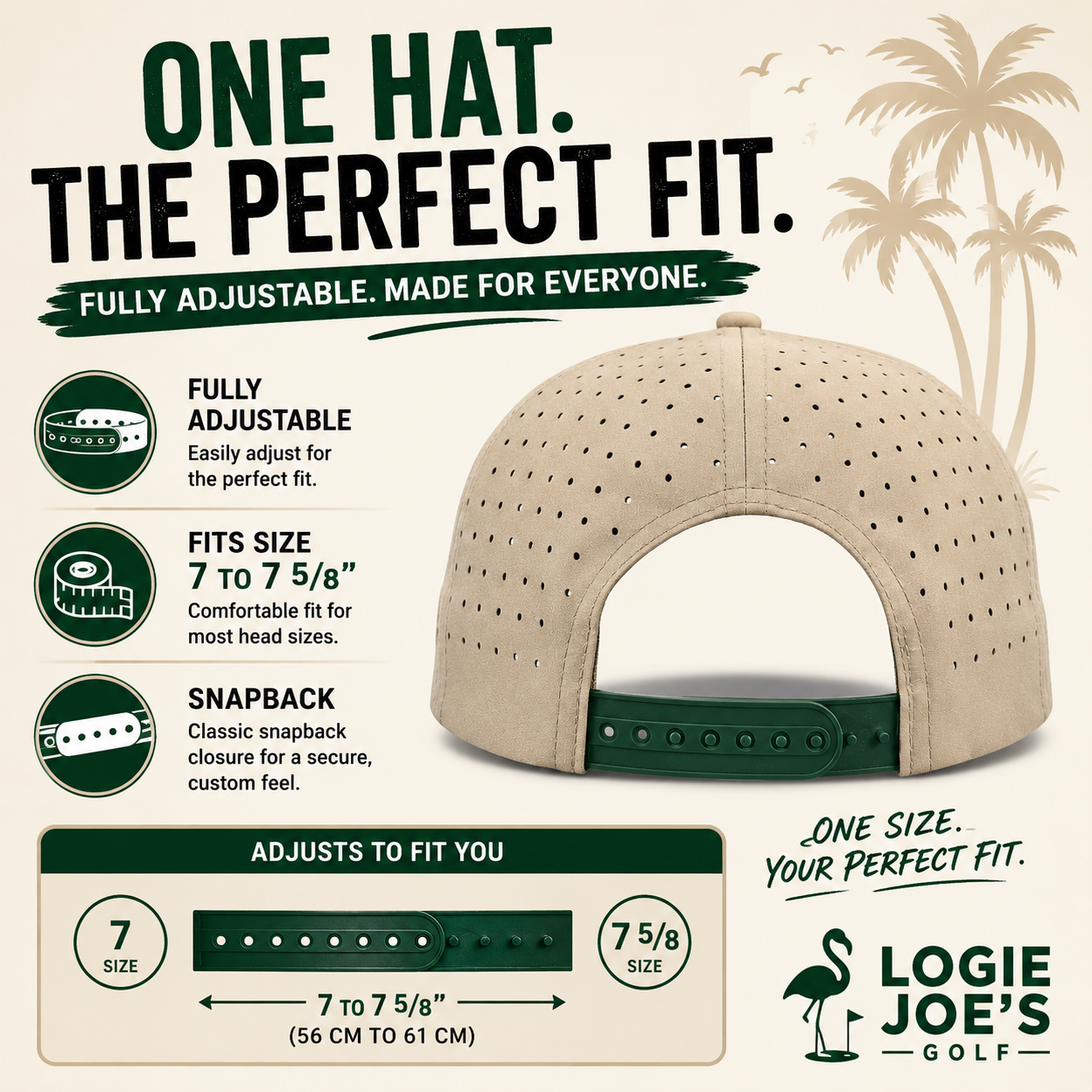 UFO Golf Hat | Snapback Cap | Built-in Magnetic Ball Marker Holder + Marker Included | Adjustable | Alien Gray