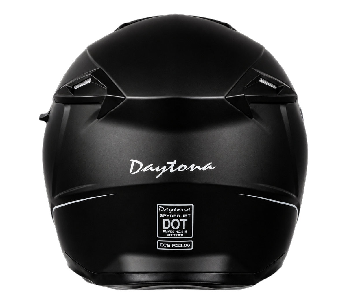 D.O.T. & ECE Daytona Spyder Jet- Dull Black
