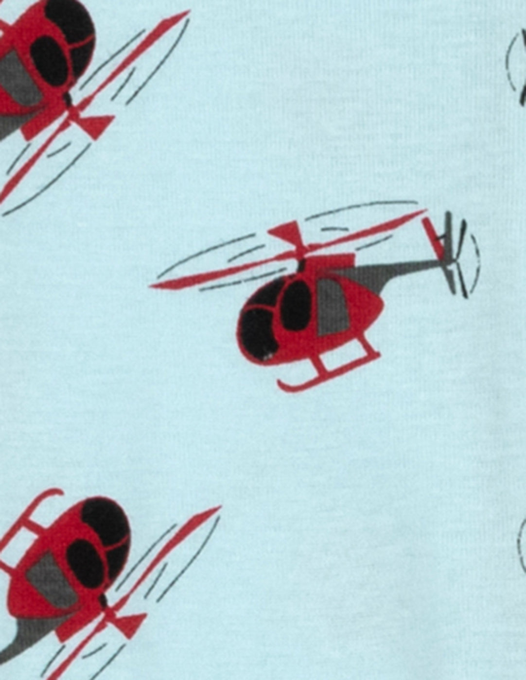 Baby Footed Boys Print Pajamas