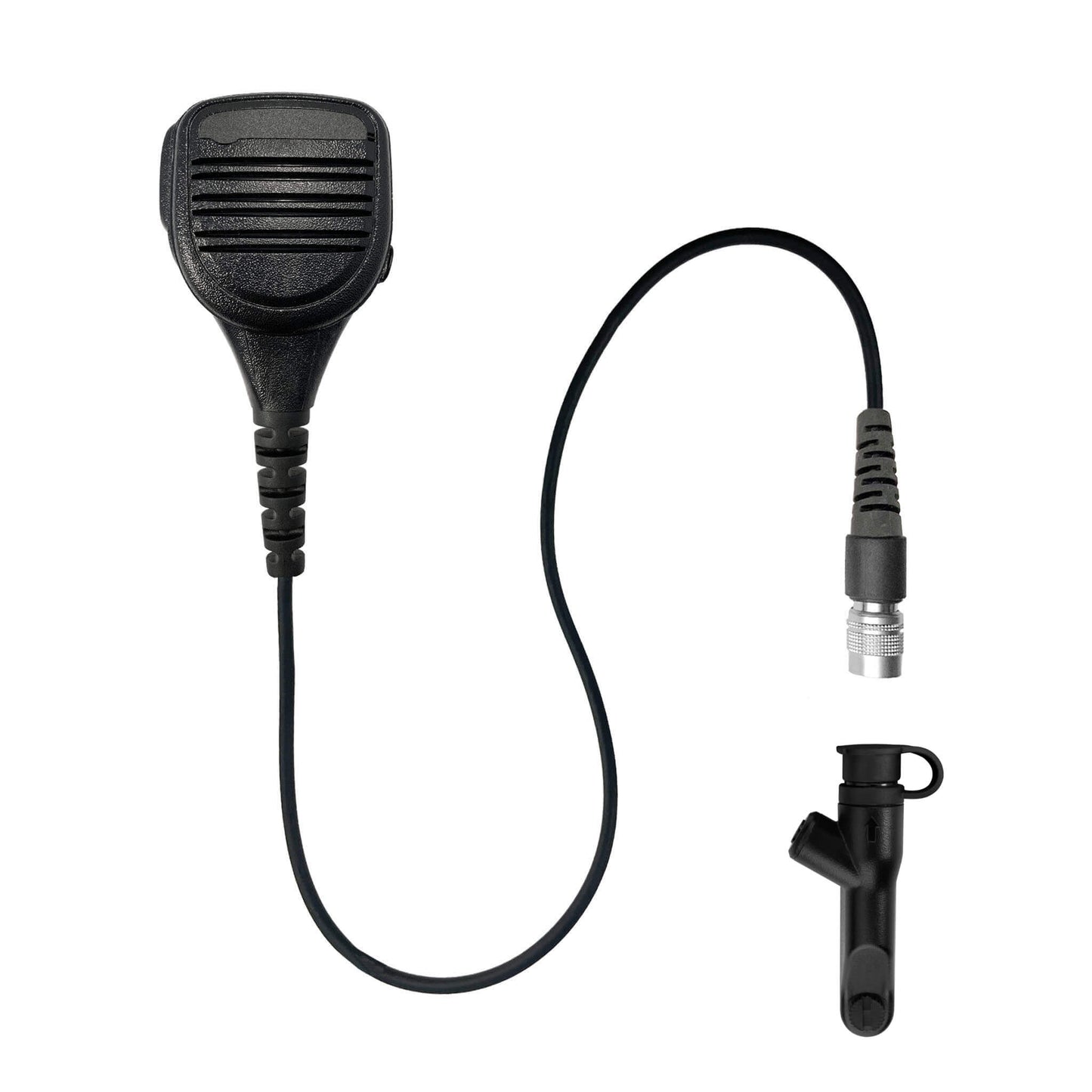 Straight Cable Loud Speaker Hand Mic w/ Quick Disconnect (Hirose) Connector - Harris/Tait TP3000/7110/7100/8000/9000 Series