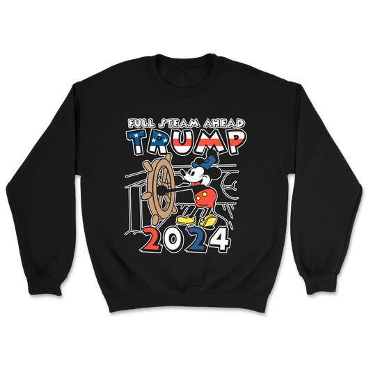 Full Steam Ahead Trump 2024 Crewneck - 3013