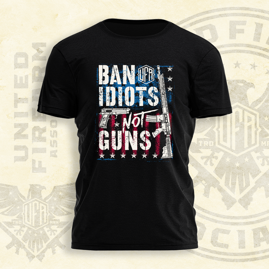 Ban Idiots Not Guns Tee - UFA - 1997