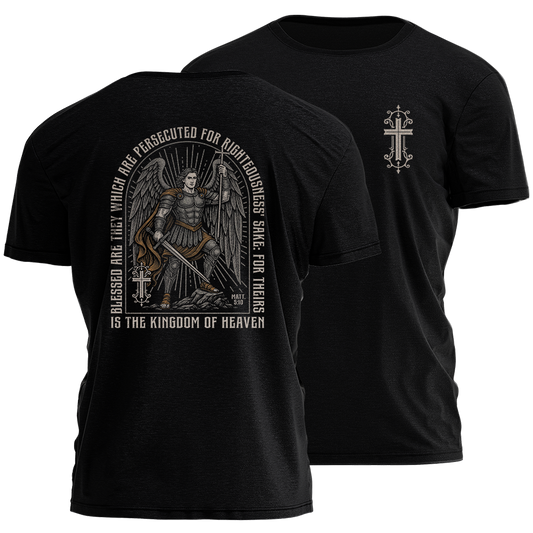 Blessed Are They - St. Michael Tee - 4148