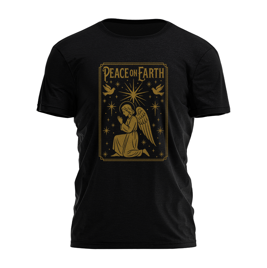 Peace On Earth - Angel Tee - 4396