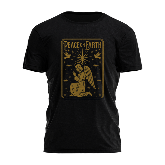 Peace On Earth - Angel Tee - 4396
