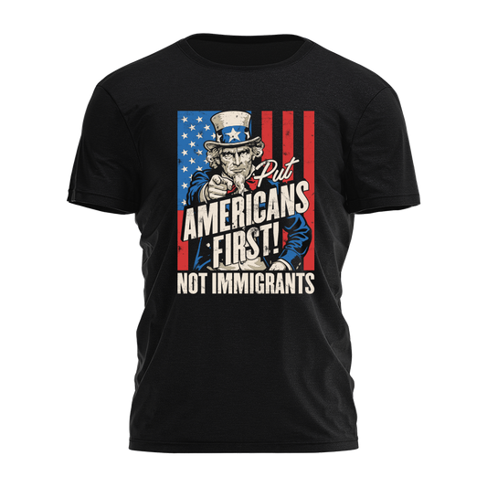 Put Americans First - Uncle Sam Tee - 4430