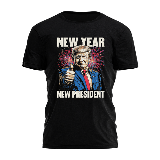 New Year New President - Illustration Tee - 3236