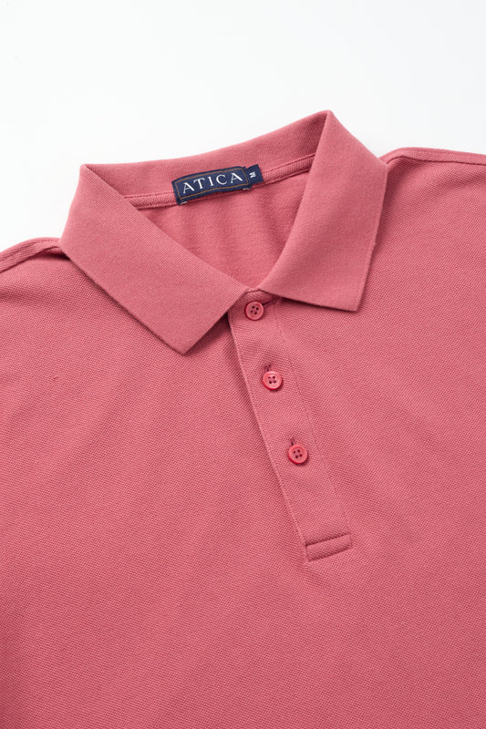 Performance Polo Coral Shirt