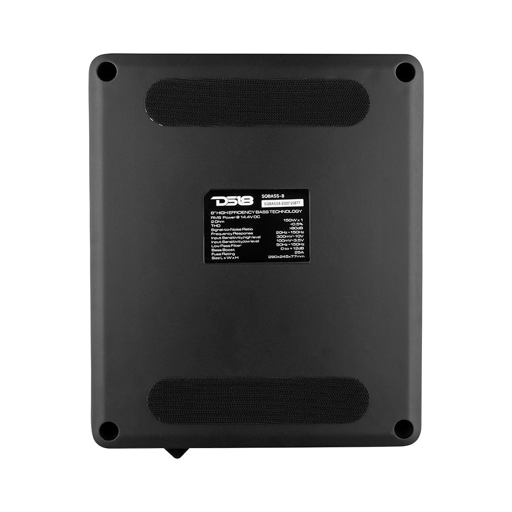 8" Amplified UnderSeat Subwoofer 300 Watts Rms