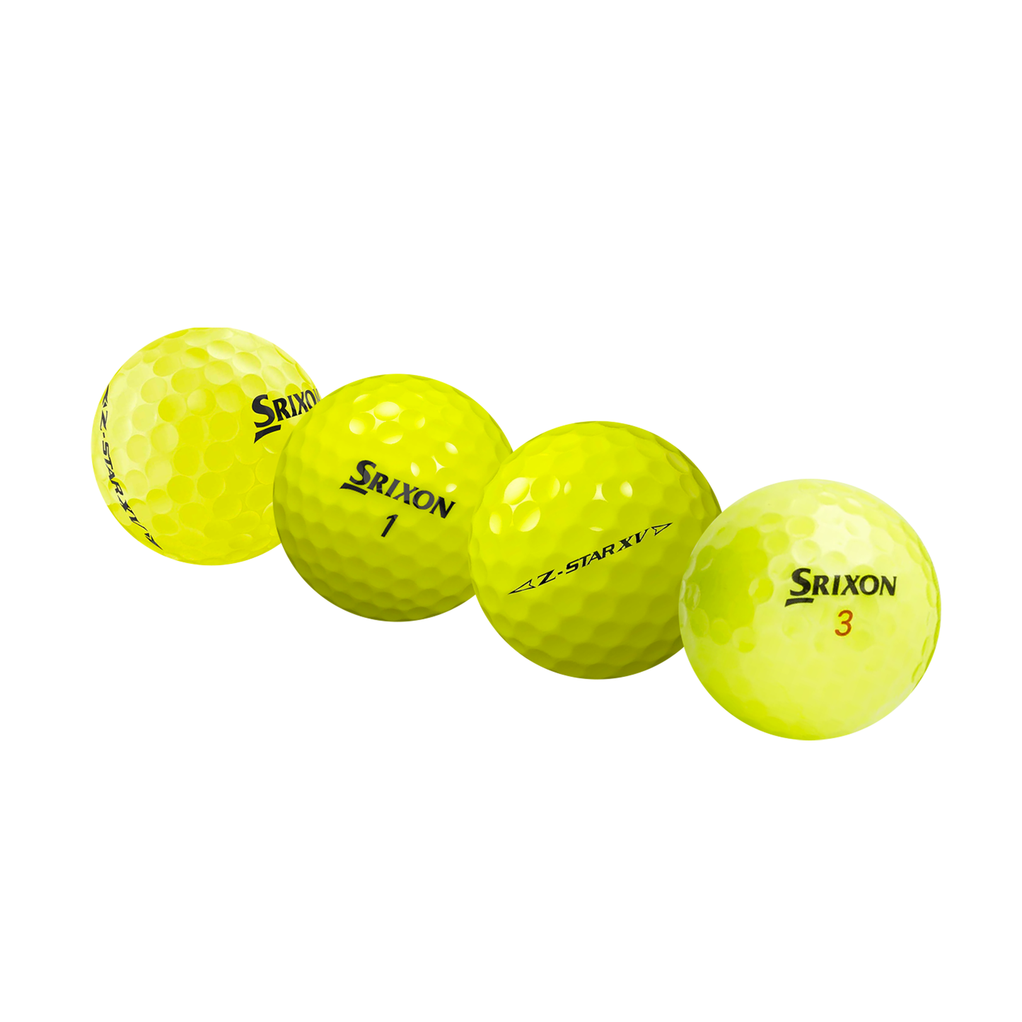 Used Srixon Z-Star Mix Yellow Golf Balls - 1 Dozen