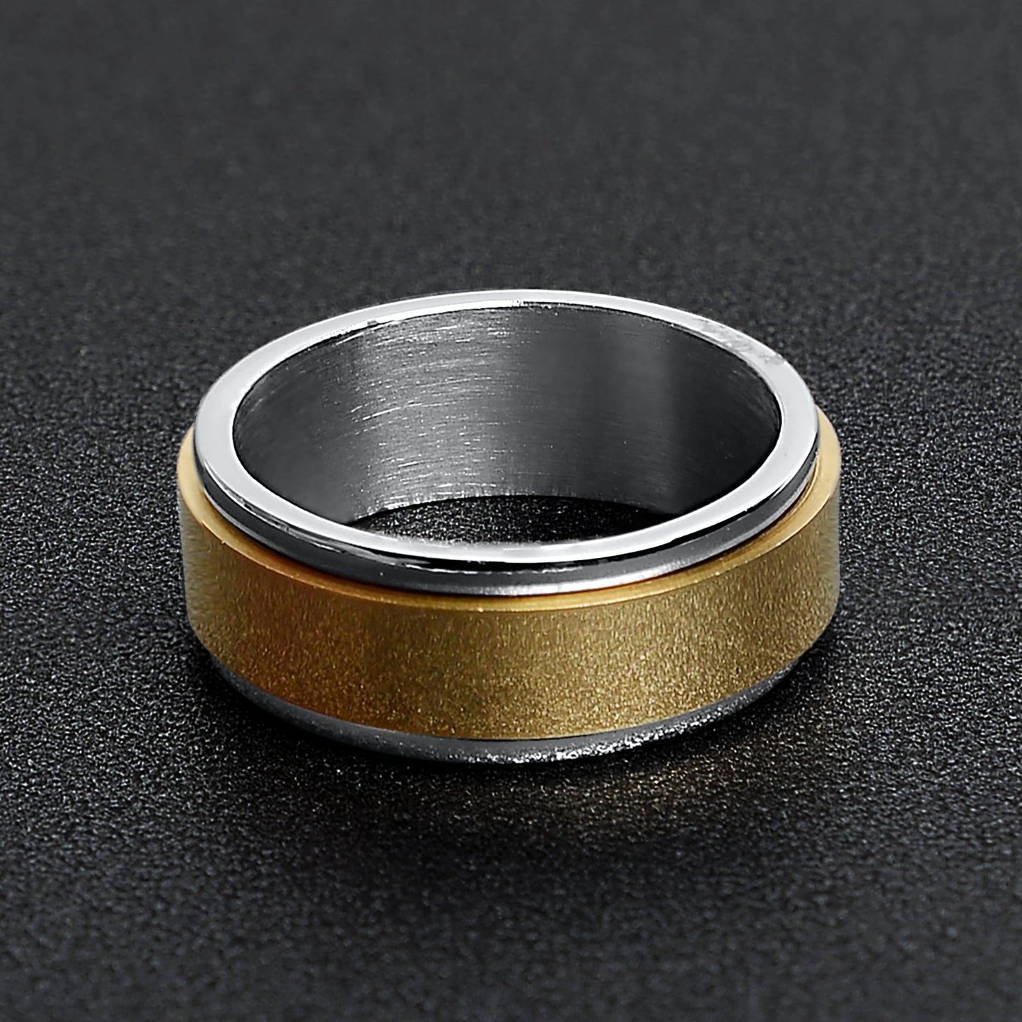 Gold Center Spinner Ring