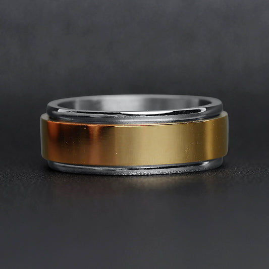 Gold Center Spinner Ring