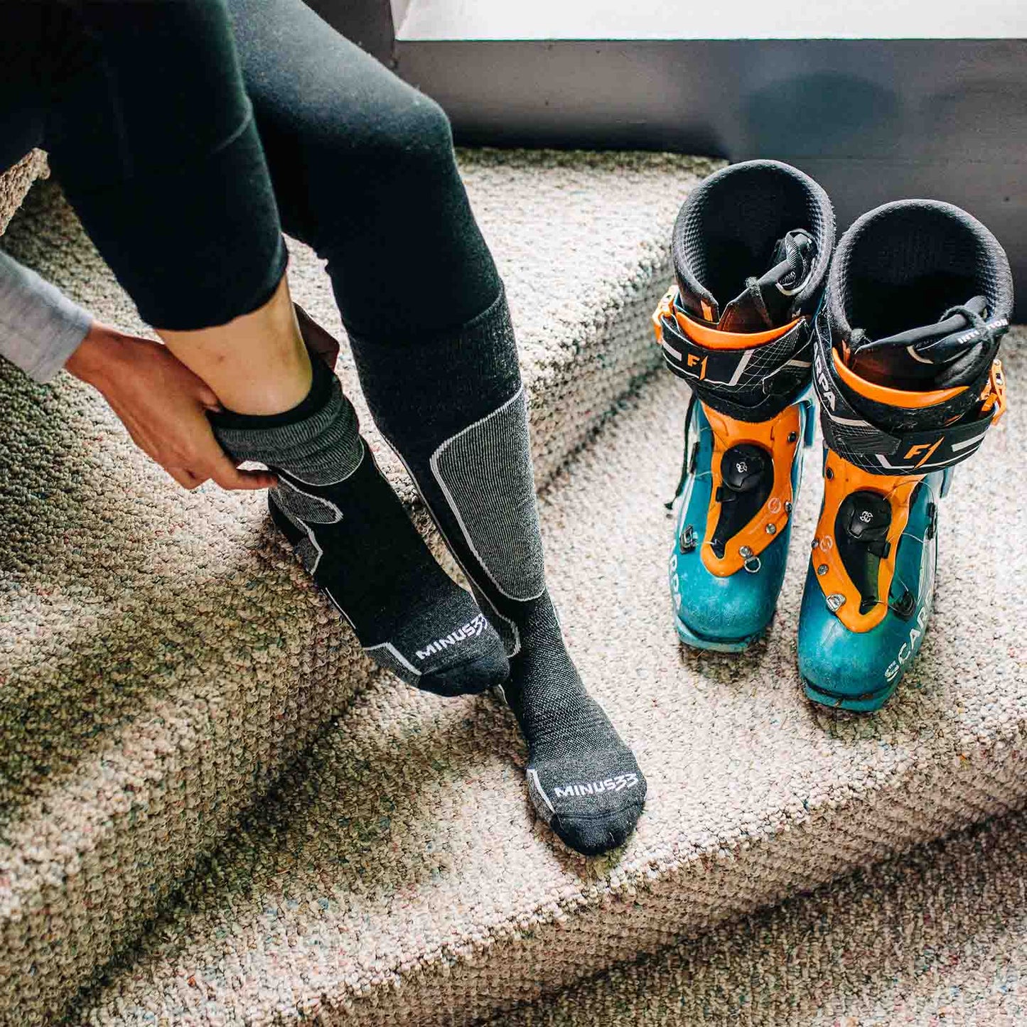 Merino Wool Snowboard Socks - Lightweight Over The Calf