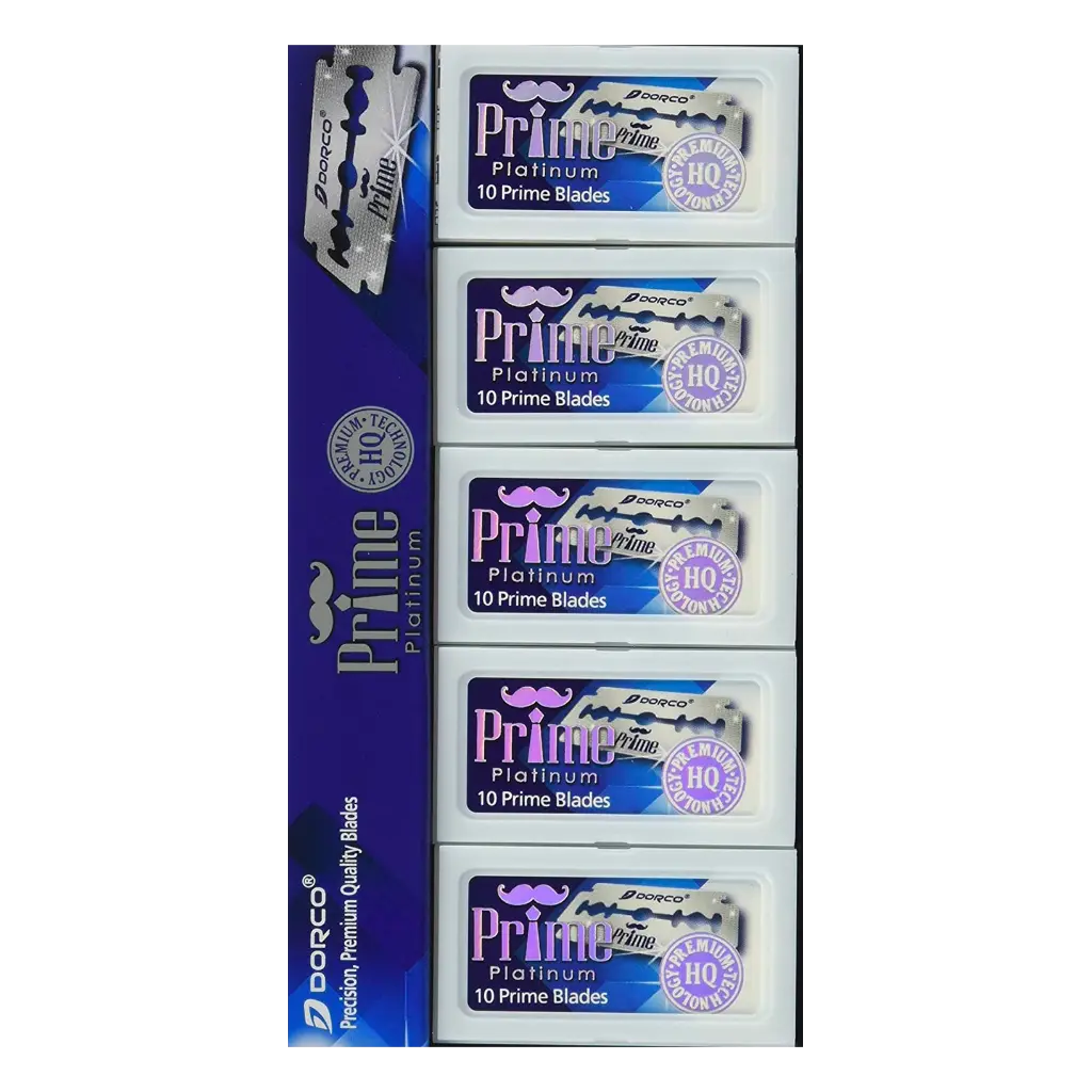 Dorco Prime Platinum Double Edge Razor Blades 100pk