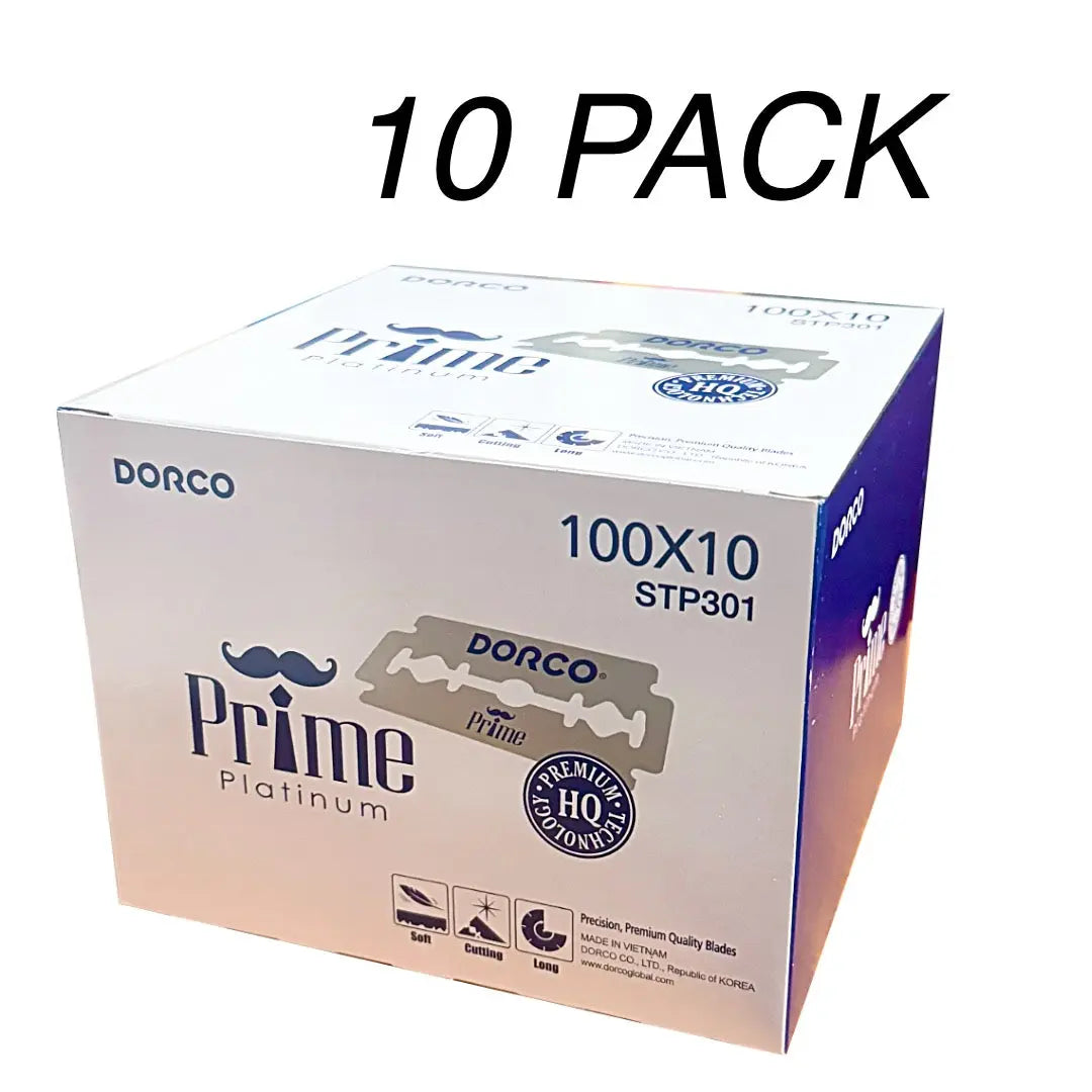 Dorco Prime Platinum Double Edge Razor Blades 100pk