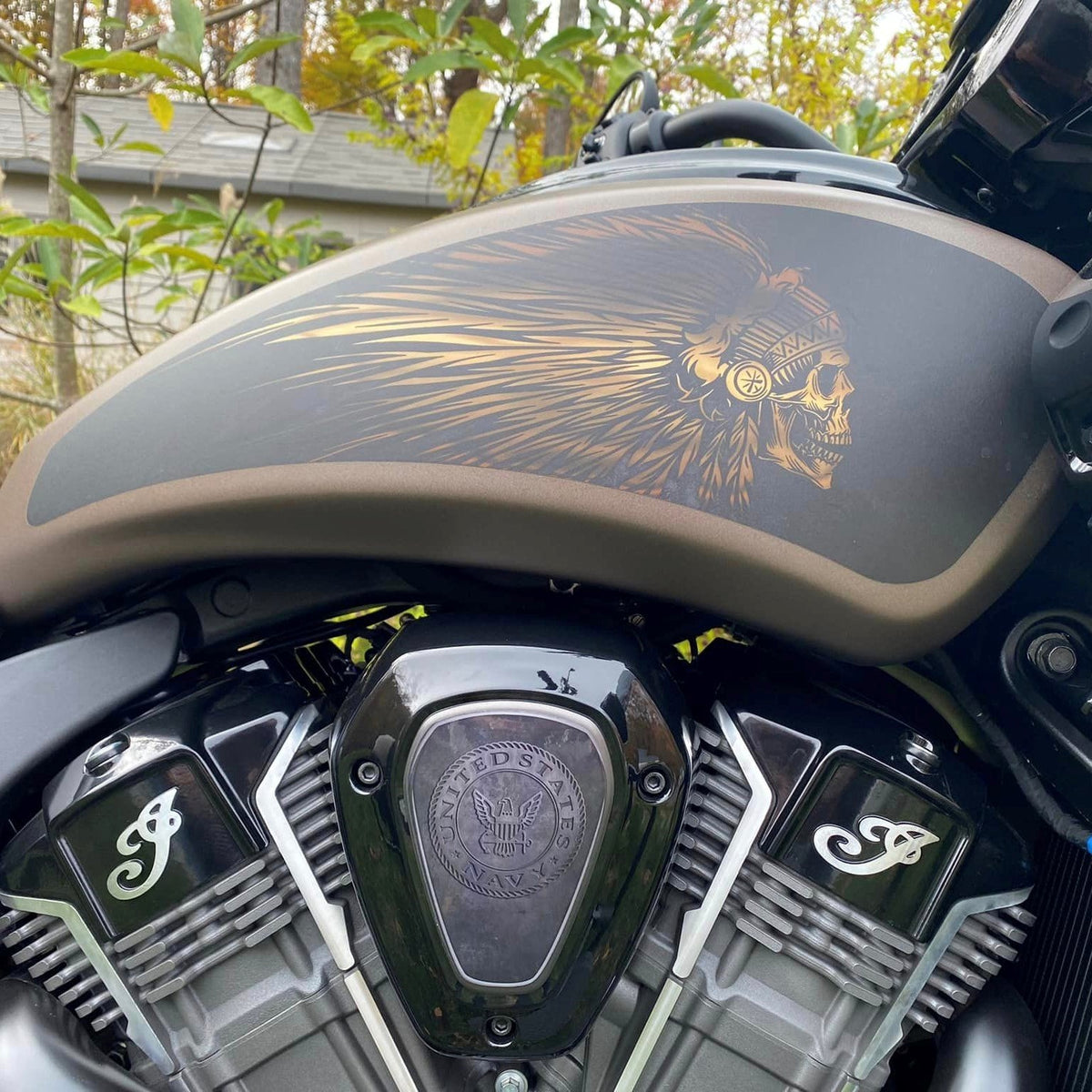SWB-729 - Bronze - Indian Powerplus Decal Set