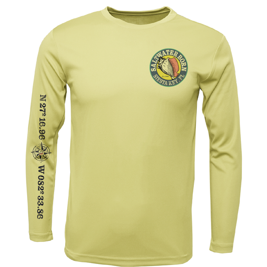 Siesta Key, FL Kraken Men's Long Sleeve UPF 50+ Dry-Fit Shirt