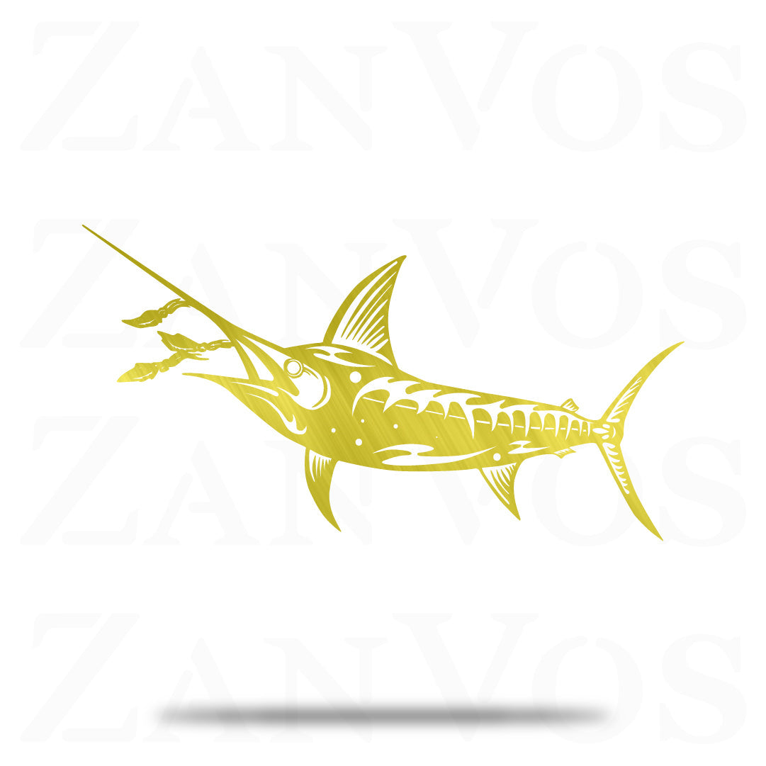 Swordfish Chasing Squid