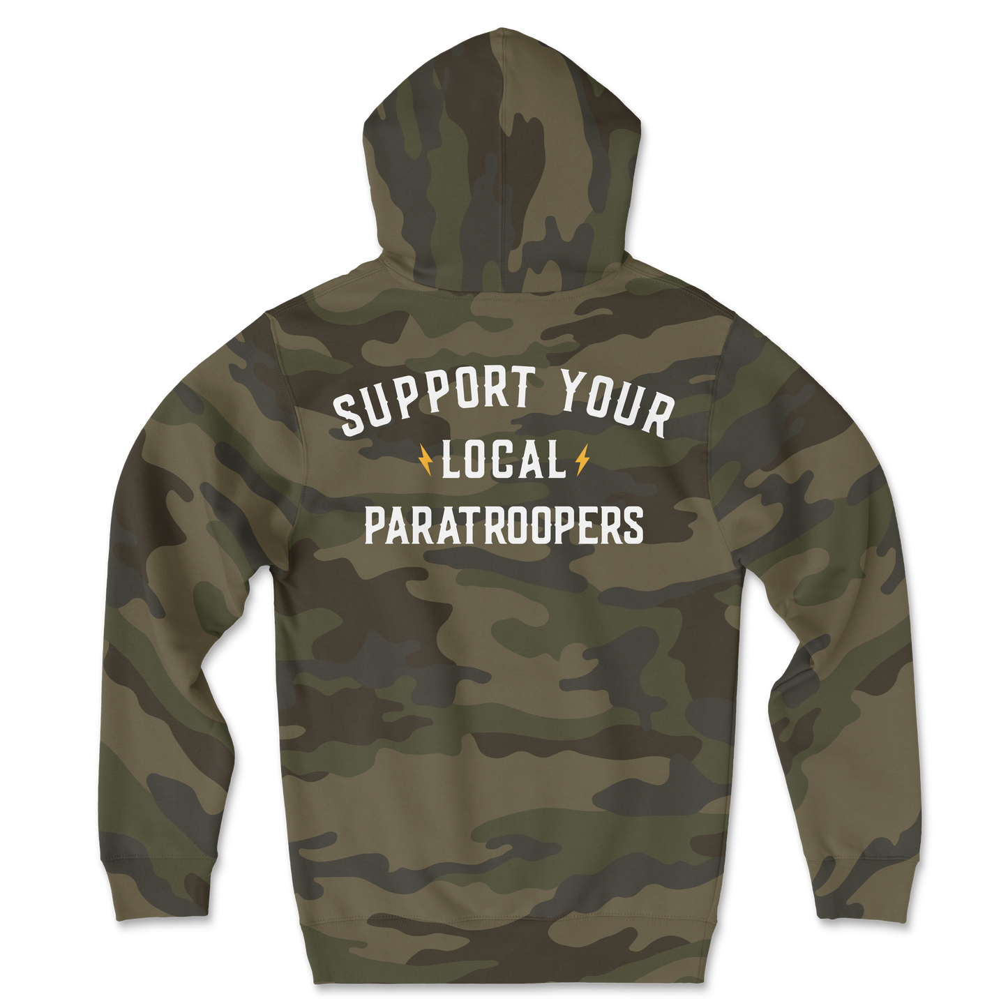 Support Your Local Paratroopers Camo Hoodie