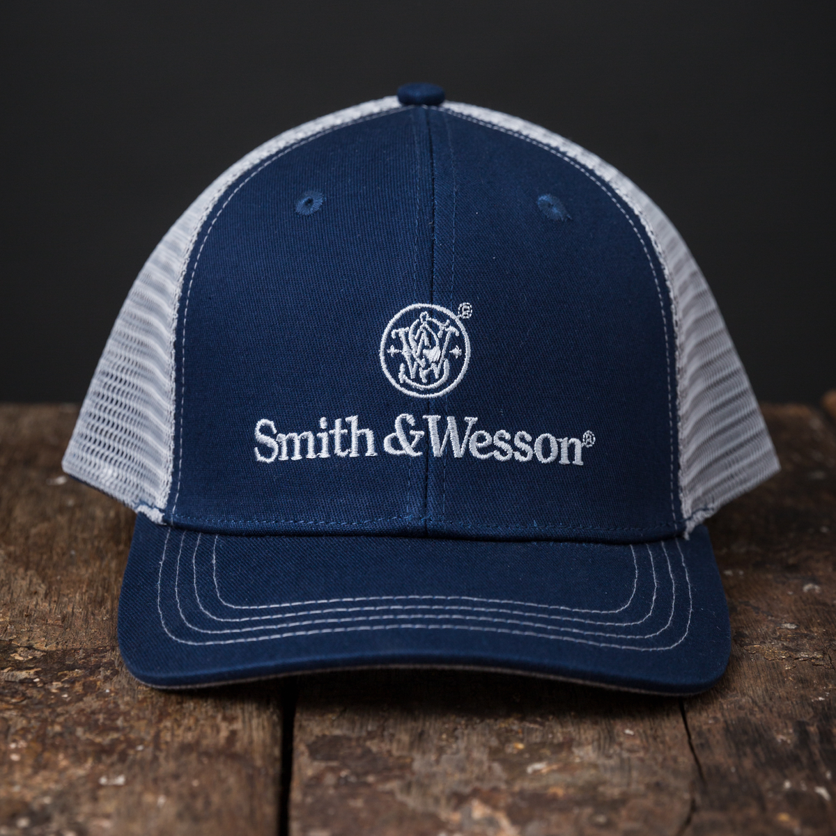Smith & Wesson® Two-Tone Royal Blue & White Trucker