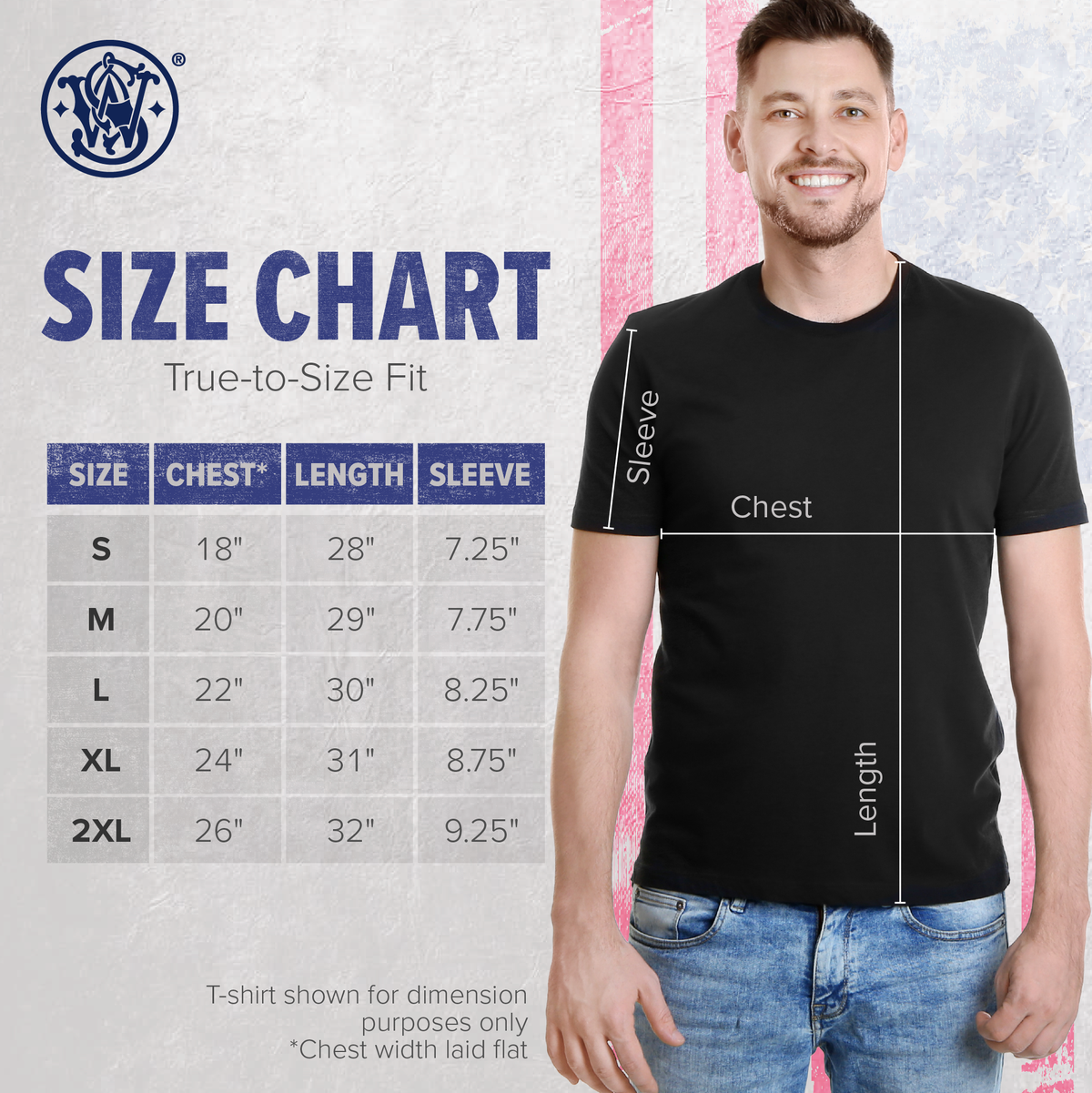 Smith & Wesson® Western Scene Tee Shirt in Denim Heather