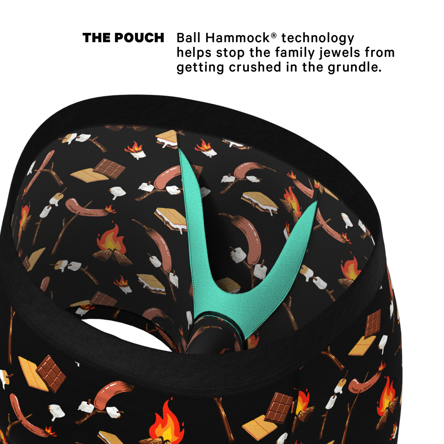 The S'more The Merrier | Campfire Ball Hammock® Pouch Underwear