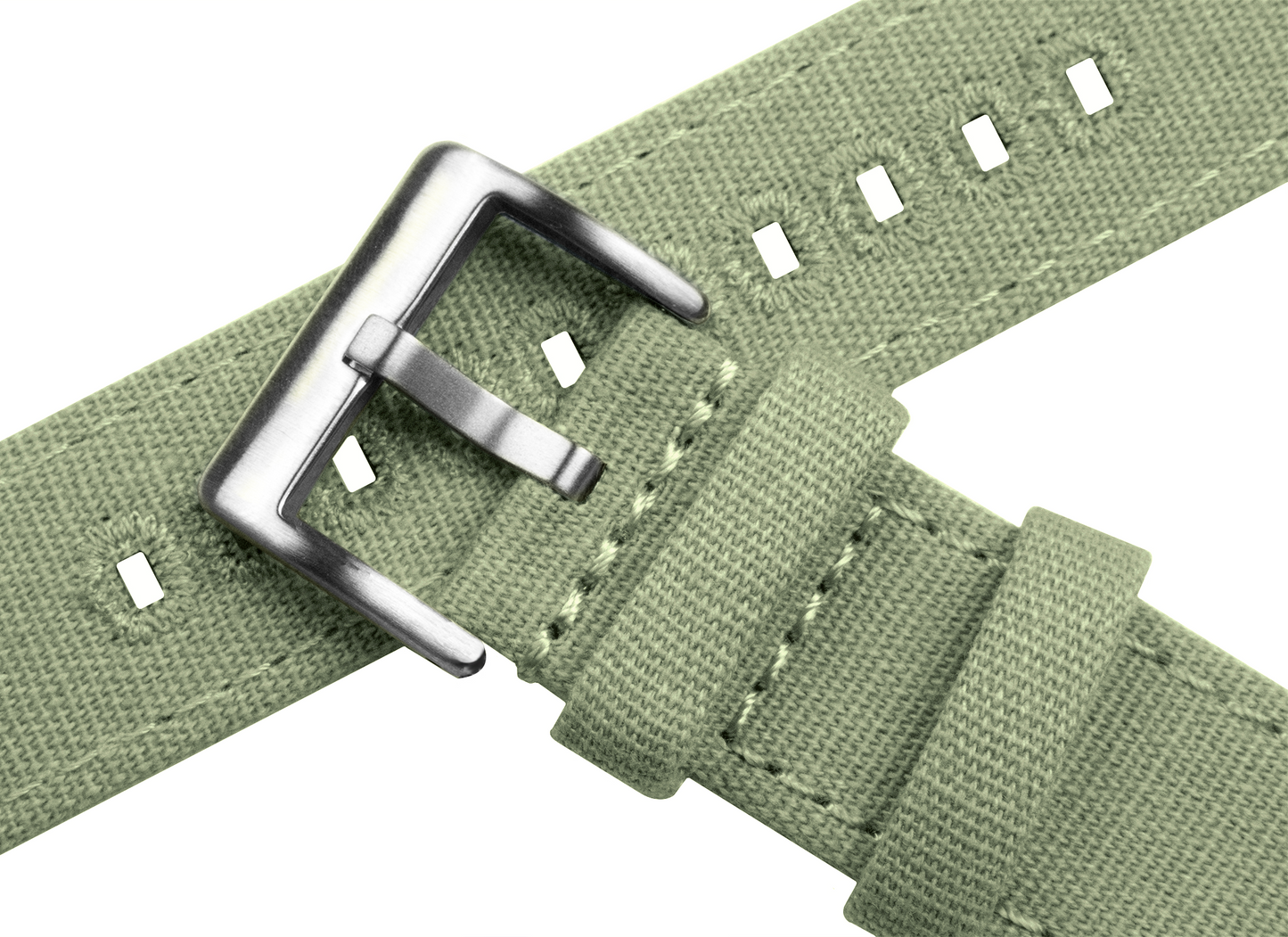 Sage Green Premium Canvas Watch Band