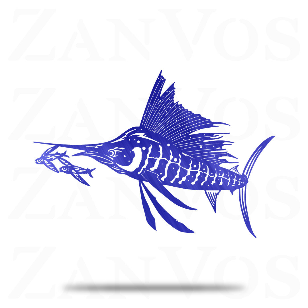 Sailfish Chasing Flying Fish