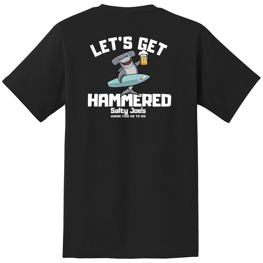 Salty Joe's "Let's Get Hammered" Heavyweight Pocket Tee