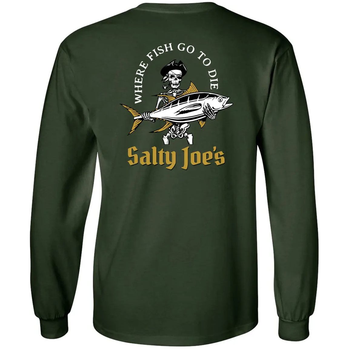 Salty Joe's Ol' Angler Fishing Long Sleeve T Shirt