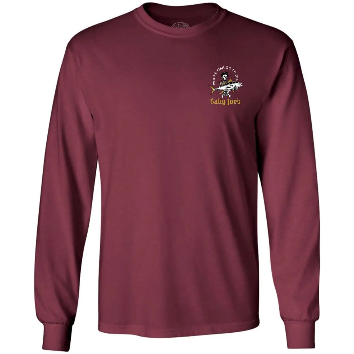 Salty Joe's Ol' Angler Fishing Long Sleeve T Shirt