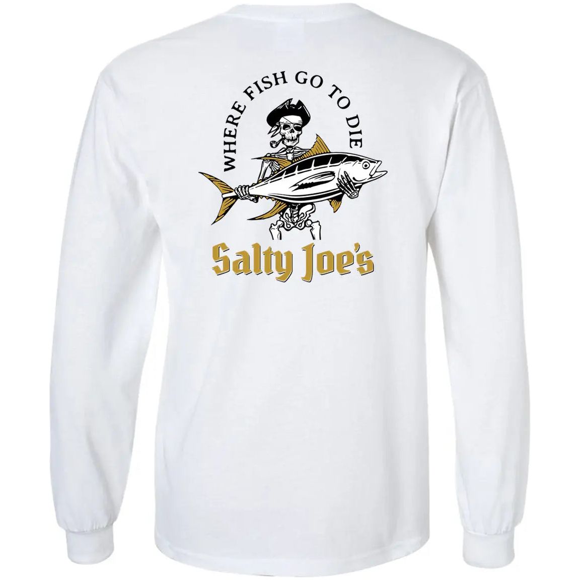 Salty Joe's Ol' Angler Fishing Long Sleeve T Shirt