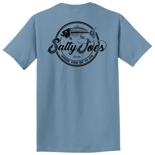 Salty Joe's Skeleton Hook Beach Wash® Garment Dyed Tee