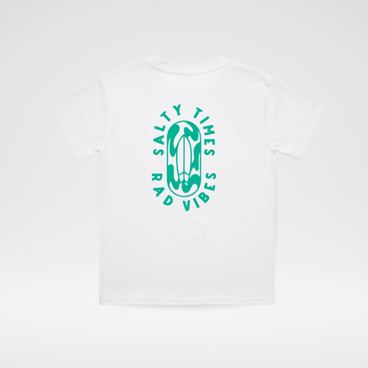 SALTY TIMES TEE - WHITE