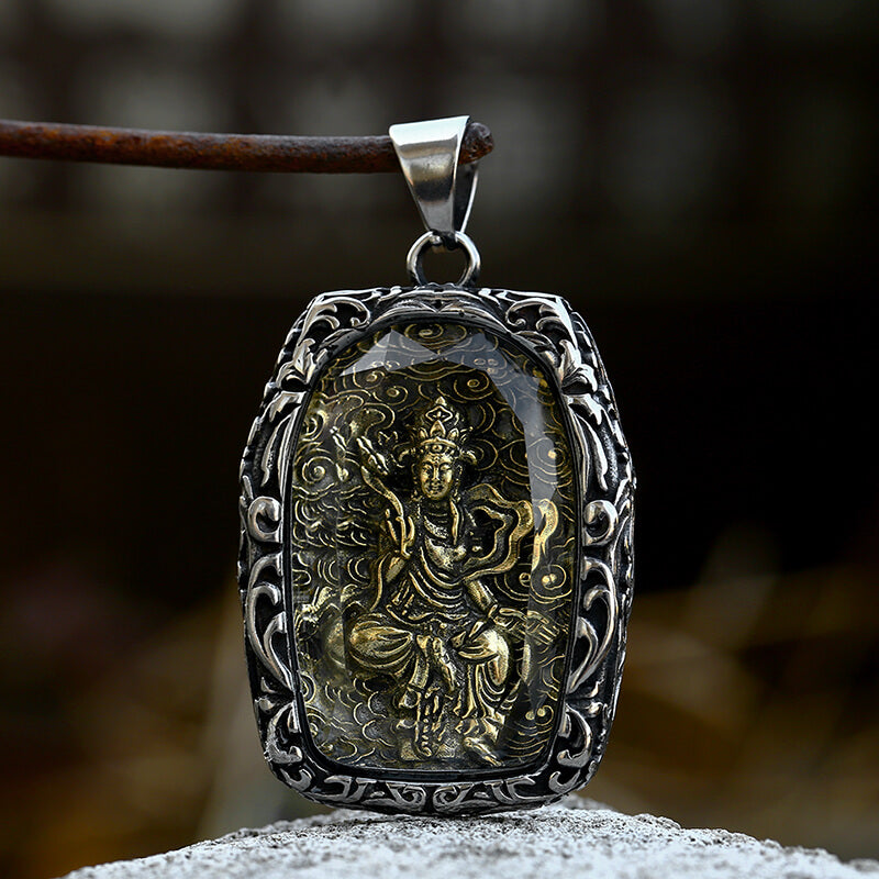 Buddhist Bodhisattva Stainless Steel Pendant
