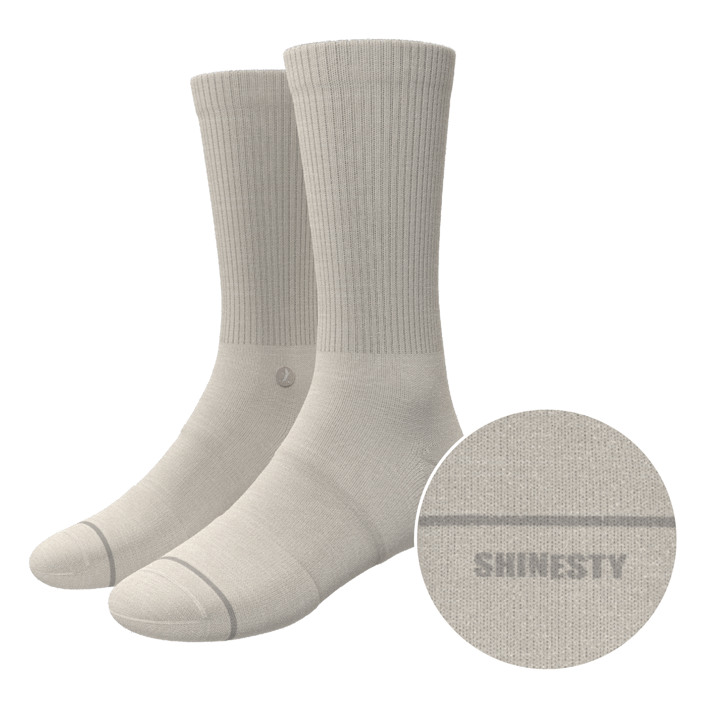 The Sandstorm | Plain Tan Heel Hammock™ Crew Socks