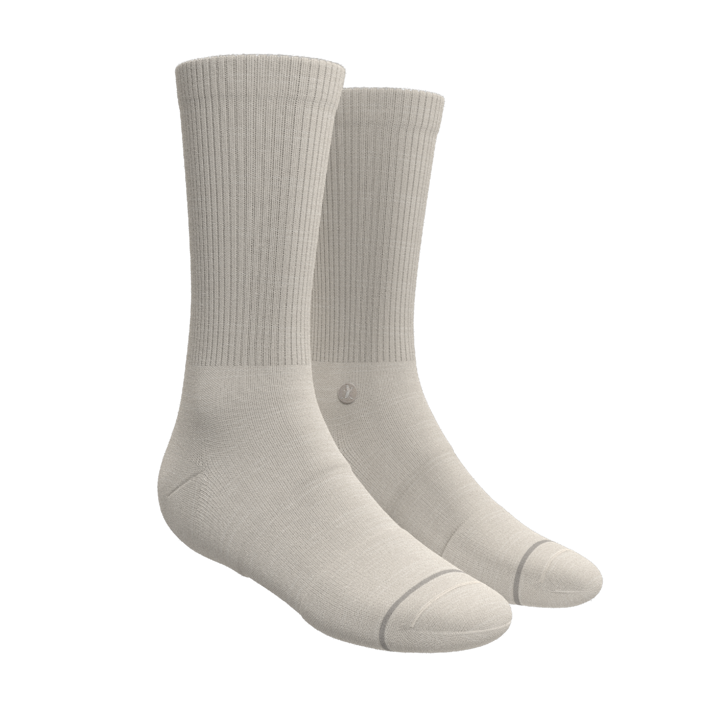 The Sandstorm | Plain Tan Heel Hammock™ Crew Socks