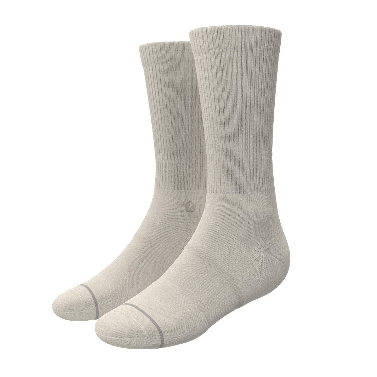 The Sandstorm | Plain Tan Heel Hammock™ Crew Socks