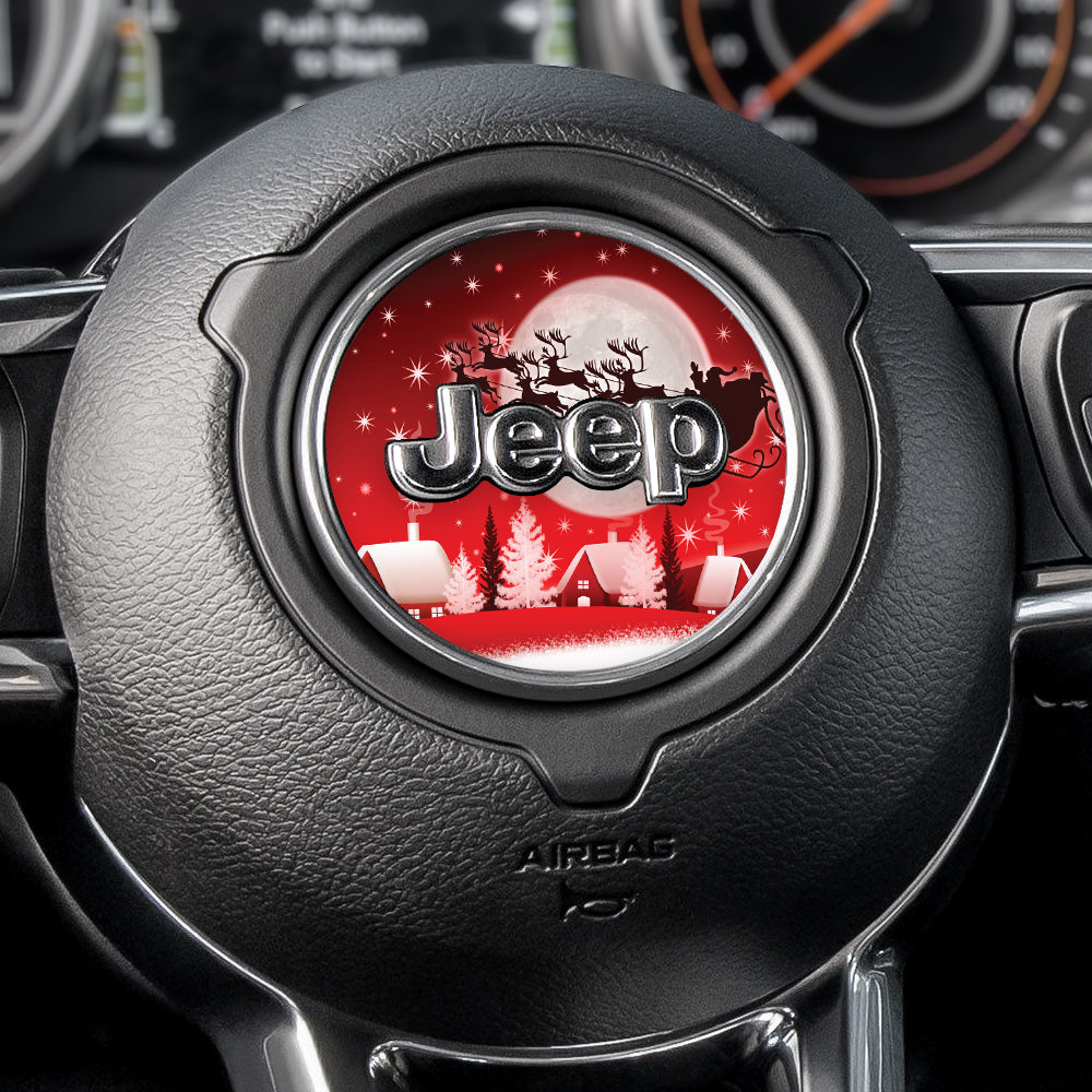 Santa Moon Steering Wheel Decal