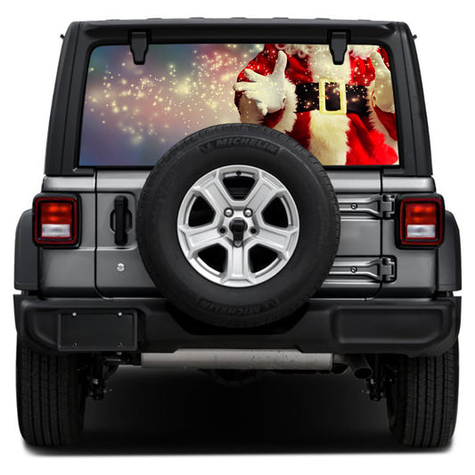 Santas Belly Rear Window Decal