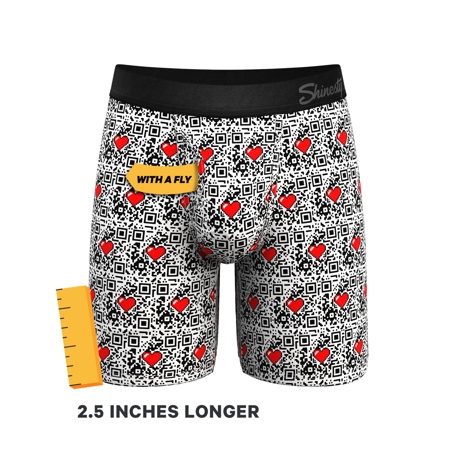 The Scan Me | QR Code Long Leg Ball Hammock® Pouch Underwear With Fly